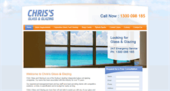 Desktop Screenshot of chrisglassandglazing.com.au
